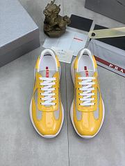 Prada America's Cup Low-top Sneakers Silver Yellow - 2