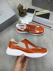 Prada America's Cup Low-top Sneakers Silver Orange - 4
