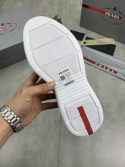 Prada America's Cup Low-top Sneakers Silver Orange - 3