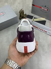 Prada America's Cup Low-top Sneakers Silver Purple - 6
