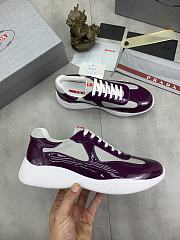 Prada America's Cup Low-top Sneakers Silver Purple - 2