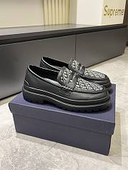 Dior Men's Loafer with Shiny Leather D902B-03 - 6