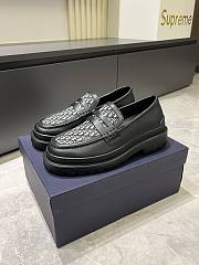 Dior Men's Loafer with Shiny Leather D902B-03 - 2