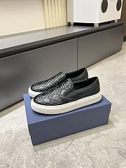 Dior Men's Slip-on Shoes with Oblique D0835B-01 - 1