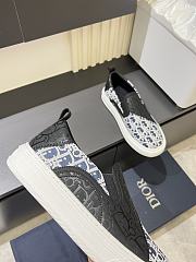 Dior Men's Slip-on Shoes with Oblique D0835B-08 - 2