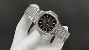 Patek Philippe Nautilus Silver White Watch P2546 - 2