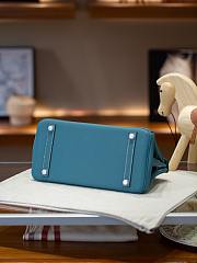 Hermes Birkin 30 Evercolor Palladium Etoupe H3250 Size 30×22×16cm - 3