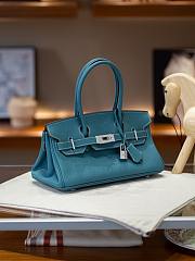 Hermes Birkin 30 Evercolor Palladium Etoupe H3250 Size 30×22×16cm - 2