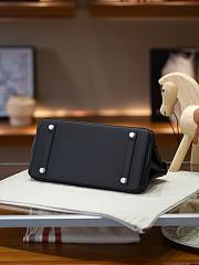 Hermes Birkin 30 Evercolor Palladium Etoupe H3253 Size 30×22×16cm - 6