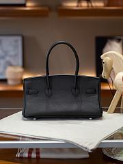 Hermes Birkin 30 Evercolor Palladium Etoupe H3253 Size 30×22×16cm - 4