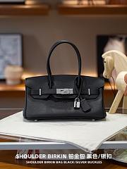Hermes Birkin 30 Evercolor Palladium Etoupe H3253 Size 30×22×16cm - 3