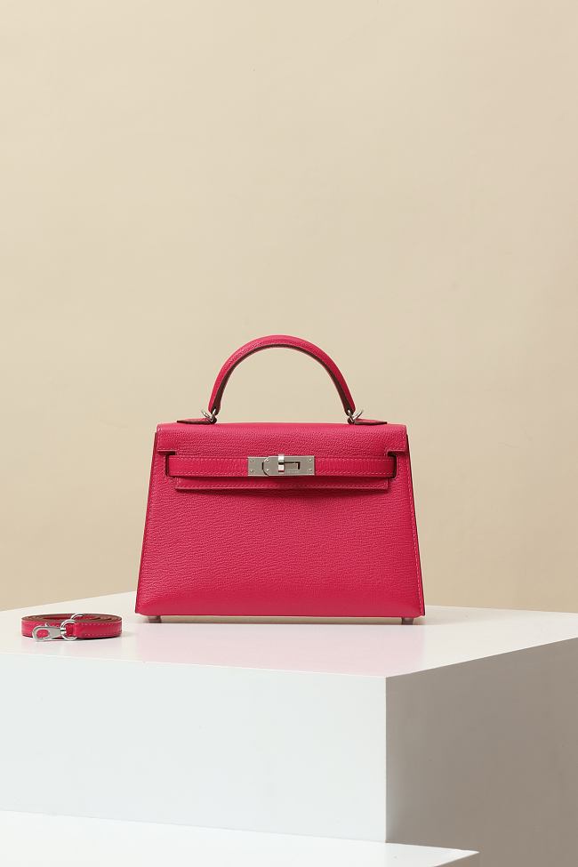 Hermes Kelly Crossbody Bag Crocodile HM9611 Size 19x12x6cm - 1