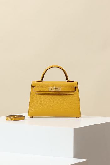 Hermes Kelly Crossbody Bag Crocodile HM9614 Size 19x12x6cm