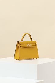 Hermes Kelly Crossbody Bag Crocodile HM9614 Size 19x12x6cm - 6