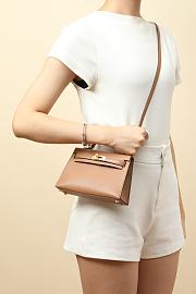 Hermes Kelly Crossbody Bag Crocodile HM9616 Size 19x12x6cm - 6