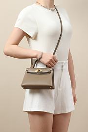 Hermes Kelly Crossbody Bag Crocodile HM9618 Size 19x12x6cm - 3