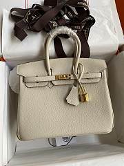 Hermes Togo Birkin 25 Handbag HM8870 Size 25x19x11cm - 3