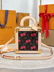 LV x TM MINI SQUARE TRUNK CHERRY M14040 Size 17x8x17cm - 5