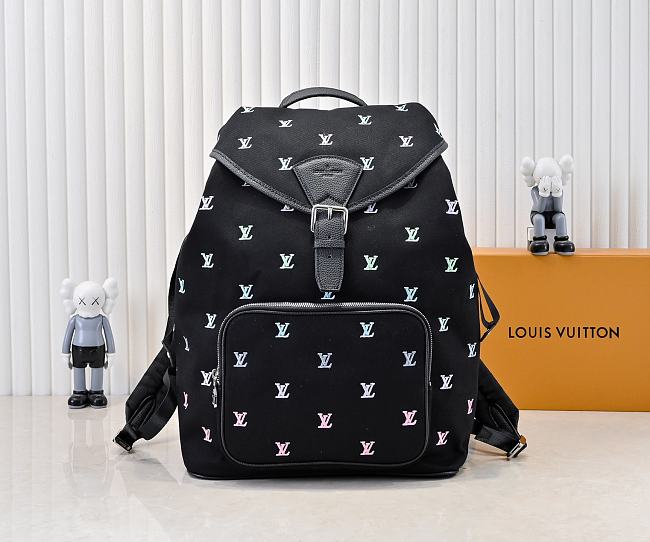 LV Montsouris Blason Denim Size 32x40x19cm - 1