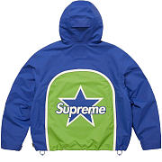Supreme Vanson Leathers Shell Jacket Royal - 5