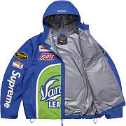Supreme Vanson Leathers Shell Jacket Royal - 4