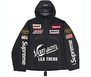 Supreme Vanson Leathers Shell Jacket Black - 1