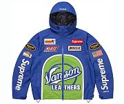 Supreme Vanson Leathers Shell Jacket Royal - 1