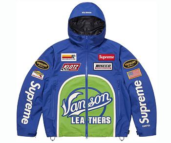 Supreme Vanson Leathers Shell Jacket Royal