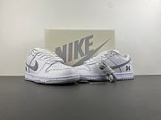 Nike SB Dunk Low Supreme 94 White Metallic Silver HQ8487-100 - 3