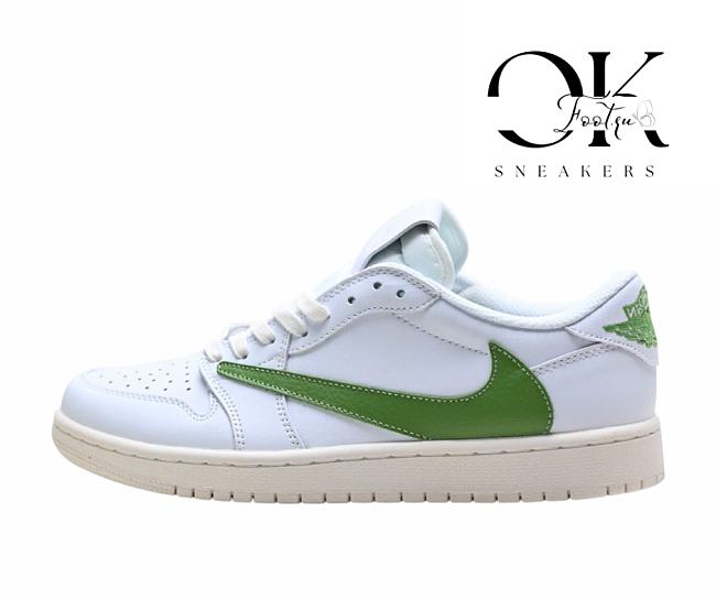 Air Jordan 1 Low OG Fragment x Travis Scott Sail Military Green DM7866-956 - 1