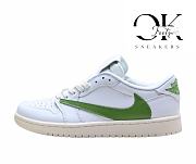 Air Jordan 1 Low OG Fragment x Travis Scott Sail Military Green DM7866-956 - 1