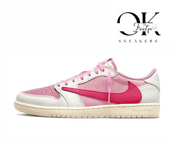 Air Jordan 1 Retro Low OG SP Travis Scott Sail Shy Pink DM7866-106