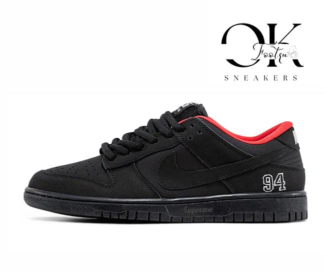 Nike SB Dunk Low Supreme 94 Black HQ8487-001 - 1