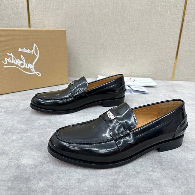 Christian Louboutin Loafer MAD Black Glossy Men's LB2210 - 1