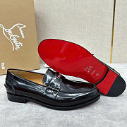 Christian Louboutin Loafer MAD Black Glossy Men's LB2210 - 5