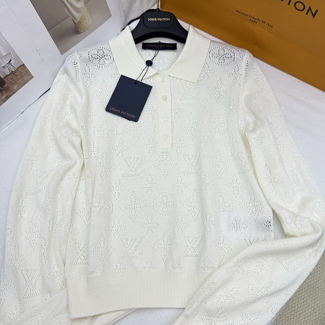 Louis Vuitton Hollow Knit Top Version LV2010 - 1