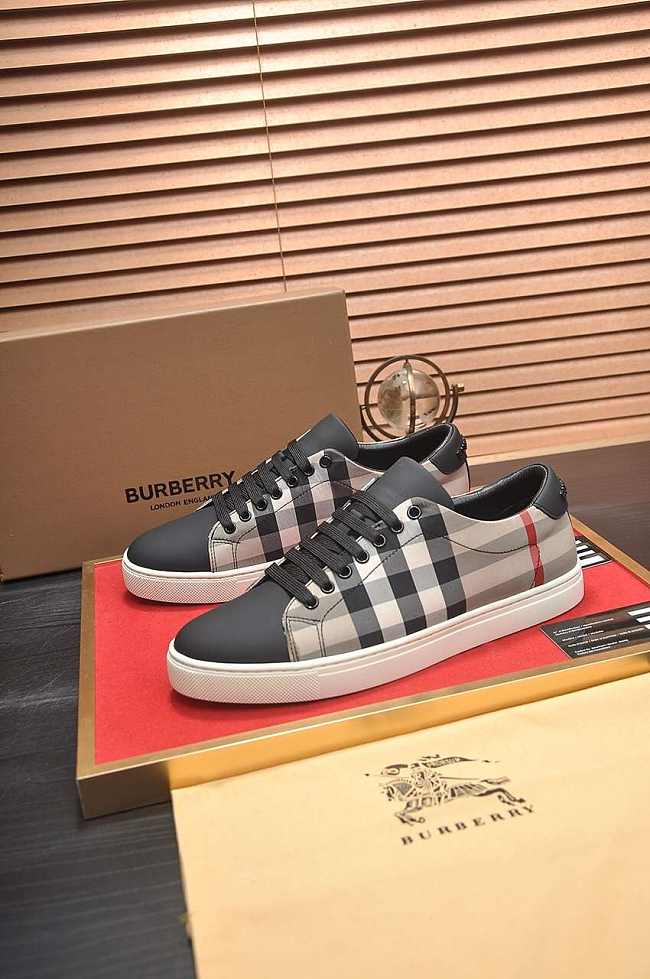 Burberry Suede And House Sneaker B0055 - 1