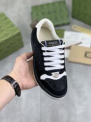 Gucci Suede and Rhinestone Sneakers GG3667 - 5