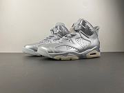 Air Jordan 6 Retro PSG Paris Saint-Germain Silver IQ5135-001 - 1