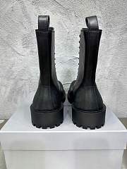 Balenciaga Stomper Leather Boots Black - 3