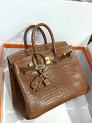 Hermes 25 Alligator Sapphire H66301 Size 25cm - 2