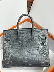 Hermes 25 Alligator Sapphire H66302 Size 25cm - 6