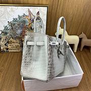 Hermès Himalayan Crocodile Bag HM2412 Size 30cm - 6