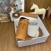 Hermès Kelly Danse Anate Bag HM0410 Size 22x17x6cm - 2