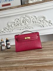 Hermès Kelly Pochette Crocodile HM0090 Size 21x12x6cm - 1