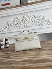 Hermès Kelly Pochette Crocodile HM0092 Size 21x12x6cm - 1