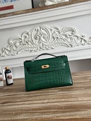 Hermès Kelly Pochette Crocodile HM0093 Size 21x12x6cm - 6