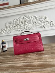 Hermès Kelly Pochette Crocodile HM186 Size 21x12x6cm - 1