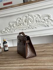 Hermès Kelly Pochette Crocodile HM187 Size 21x12x6cm - 5