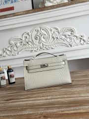 Hermès Kelly Pochette Crocodile HM188 Size 21x12x6cm - 4
